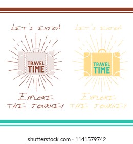 Travel time text design 