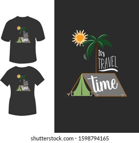 its travel time t-shirt design