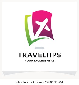 Travel Tips Logo Design Template Inspiration
