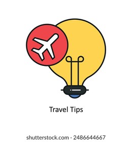 Travel Tips vector Filled outline Design illustration. Symbol on White background EPS 10 File 