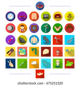 travel, tools, plants and other web icon in flat style.cooking, animal, tourism icons in set collection.