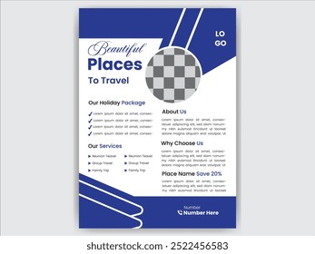 Plantilla de diseño de volante de viaje