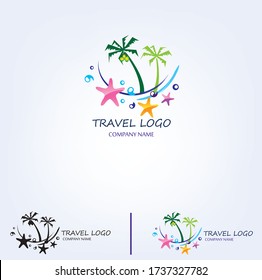 travel and tour logo Template, Holiday logo template