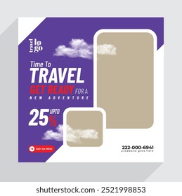 Travel or tour Social media post Template Banner
