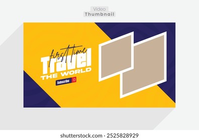 Travel or tour Social media post Template Banner or Travel agency social media post design