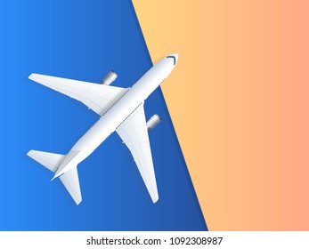 Travel and tourism background. Buying or booking online tickets. Travel, Business flights worldwide. Air travel world globe airline tickets. Flat vector illustration.