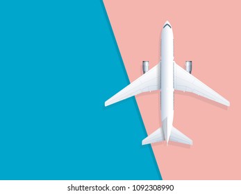 Travel and tourism background. Buying or booking online tickets. Travel, Business flights worldwide. Air travel world globe airline tickets. Flat vector illustration.