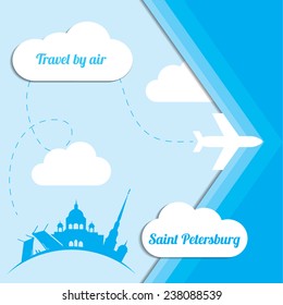 Travel and tourism background concept  / Cities of Russia, St. Petersburg