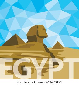 Travel and tourism background concept / Egypt, Giza