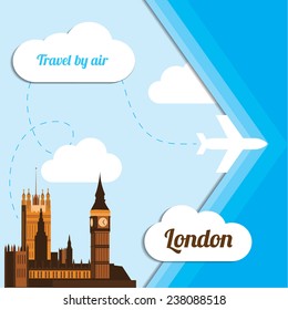 Travel and tourism background concept / London, Great Britain