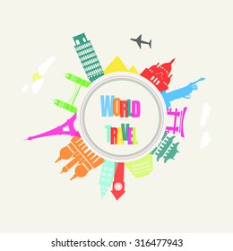 Travel and tourism background and infographic.Vector illustration.