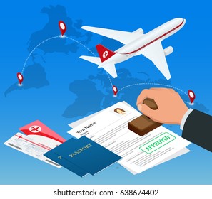 Travel and tourism background.  Luxury vacation. Our travel destinations banner. Trip to World. Travel to World. Road trip. 