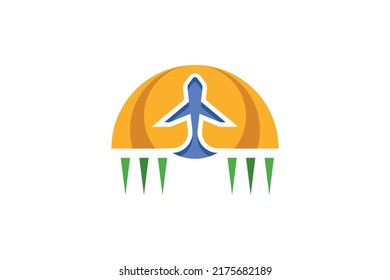 Vector de logotipos coloreados para viajes y turismo
