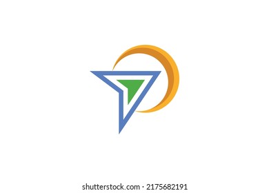 Travel and Tourism Colored Logo Vector