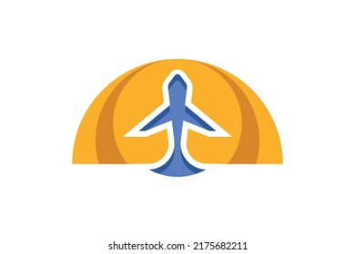 Travel and Tourism Colored Logo Vector