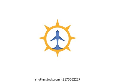 Vector de logotipos coloreados para viajes y turismo
