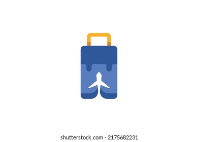 Farbiges Logo für Reise und Tourismus, Vektorgrafik