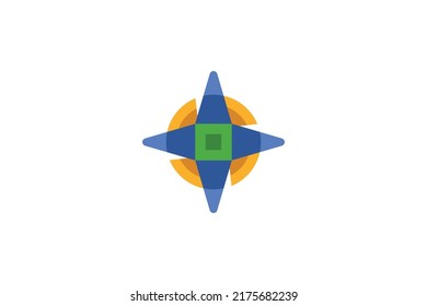 Travel and Tourism Colored Logo Vector
