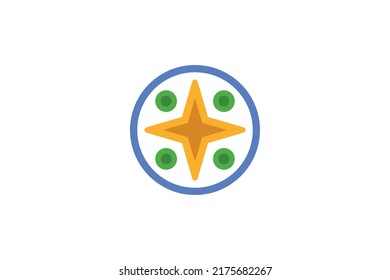 Travel and Tourism Colored Logo Vector