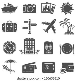 Travel And Tourism Icon Set