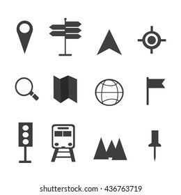 Travel and tourism icon set