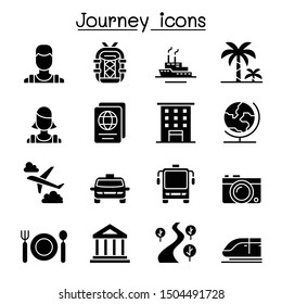 Travel & Tourism icon set vector illustration graphic design