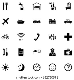 travel and tourism icon set, vector eps10.