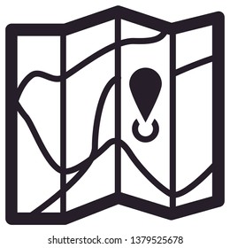 Travel and tourism icon in trendy linear style