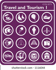 Travel and tourism Icons.