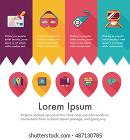 Travel and tourism icons set