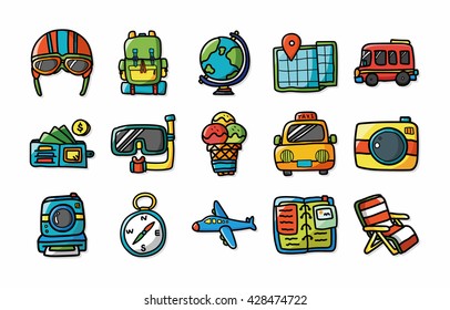 Travel and tourism icons set,eps10