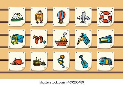 Travel and tourism icons set,eps10