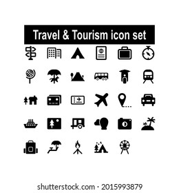 Travel  Tourism icons set.summer,vaction (vector illustration)