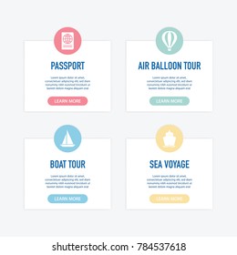 Travel And Tourism Infographic Icons