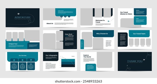 travel and tourism powerpoint slides presentation template. travel presentation layout design premium style