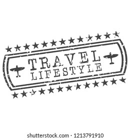 Travel and Tourism Quality Original Stamp Design Vector Art Round Seal Badge.