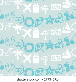Travel and tourism seamless pattern.