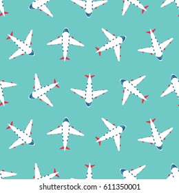 Travel and tourism seamless pattern. vector illustration

