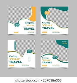 Travel and tourism social media post template