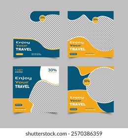 Travel and tourism social media post template