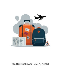 Travel And Tourism Vector Design. World Travel Destinations Vectors.