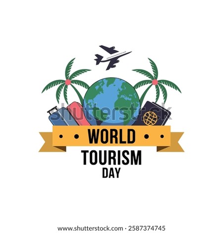 Travel And Tourism Vector Design. World Tourism Day.