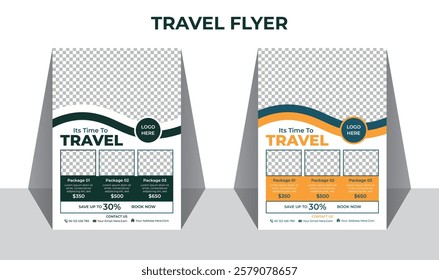 Travel and tours adventure flyer template