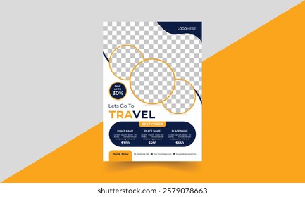 Travel and tours adventure flyer template