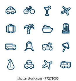 travel and transportation icons