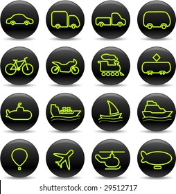 Travel and transportation vector icons