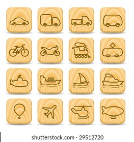 Travel and transportation vector icons