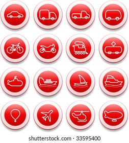 Travel and transportation vector icons