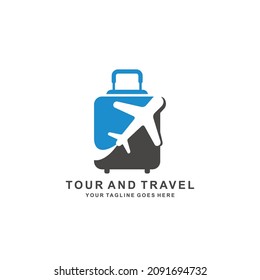 Travel. Traveling logo. Tour and travel logo design vector illustration
