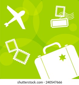 Travel trip background vector